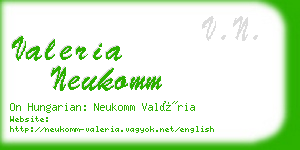 valeria neukomm business card